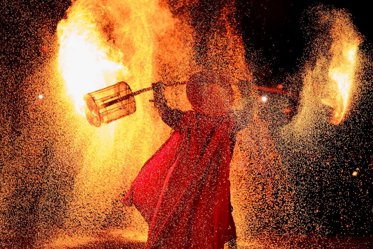 Person in Fire Performance